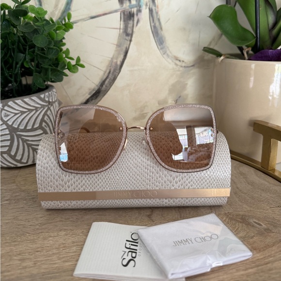 SALE❤️JIMMY CHOO Letis gradient oversized square sunglasses 🌸 - Picture 5 of 16